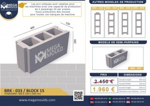 MOULE À PARPAING – HOURDIS