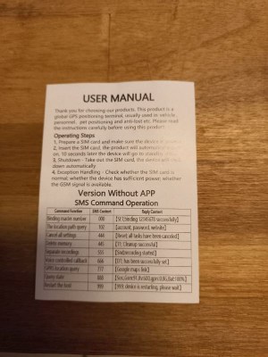 Mini Traceur GPS Tracker sim autonome