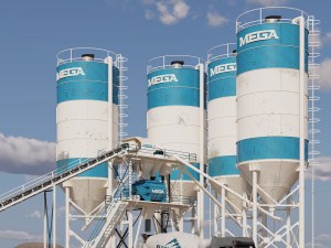 MEGA CENTRALE À BÉTON 200 m3 - MALAXEUR À BÉTON ‘TWINSHAFT’ - EXPÉDITION GRATUITE