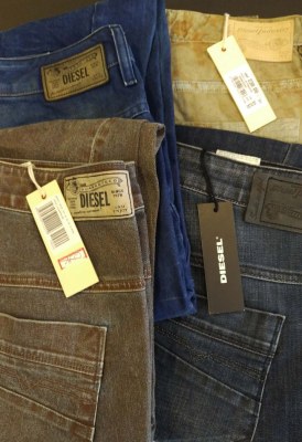 Lot de 75 Jeans Neufs DIESEL Femme