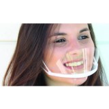 Masque transparent attache au menton