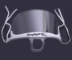 Masque transparent attache au menton