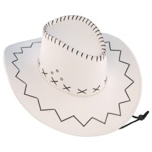 Chapeau cow boys noir ou blanc sewdine