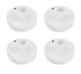 Lot de 4 Détecteurs Avertisseurs Autonomes de Fumée Optique