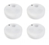Lot de 4 Détecteurs Avertisseurs Autonomes de Fumée Optique