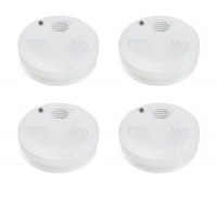 Lot de 4 Détecteurs Avertisseurs Autonomes de Fumée Optique