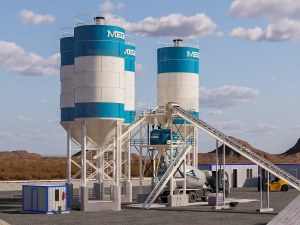 MEGA CENTRALE À BÉTON 200 m3 - MALAXEUR À BÉTON ‘TWINSHAFT’ - EXPÉDITION GRATUITE