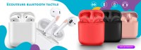 DESTOCKAGE STOCK IMPORT ECOUTEURS SANS FIL TACTILE BLANC ET AUTRES COLORIS