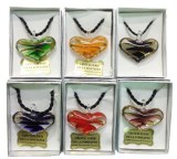 Lot de 6 pendentifs en verre