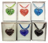 Lot de 6 pendentifs en verre