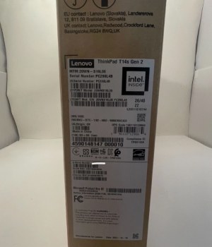 Lenovo ThinkPad T 14s Gen 2 Intel 14' Laptop WiFi BT WM 11 Pro 20WNS16L00 New