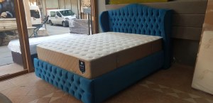 2 personnes 160x200 lit coffre complet avec matelas- lit tete