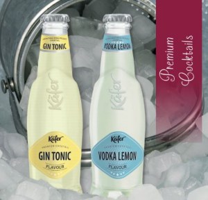 Coktails Käfer, Vodka Lemon, Gin Tonic