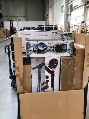 Palettes mixtes scooters électroniques - retours en ligne non vérifié