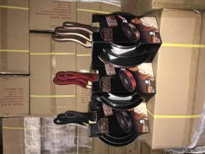 Lot de 3 poêles en pierre