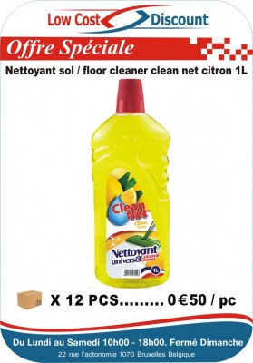Clean net  Nettyant Sol 1L  3ref  ( Muguet , citron , lavande )