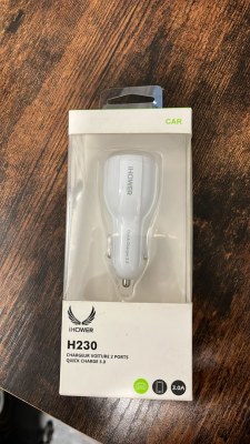 DESTOCKAGE : CHARGEURS VOITURE 2 PORTS IHOWER H230