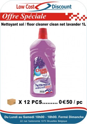 Clean net  Nettyant Sol 1L  3ref  ( Muguet , citron , lavande )