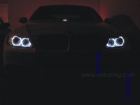Kit de 2 modules Angel eyes H8 pour BMW en LED blanc 6000K