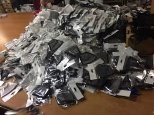 Masque 100% coton à deux couches de production personnalisée