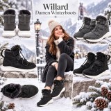 060161 Bottines d'hiver femme en daim Willard
