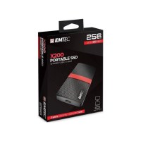 Emtec X200 SSD Externe - Disque SSD Portable - 3.1 Gen1 3D NAND 256GB