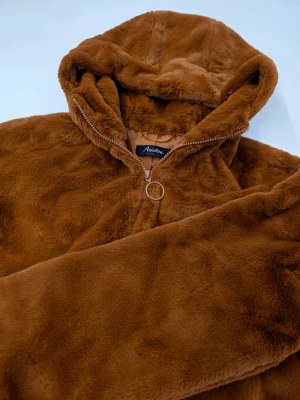 050164 Manteau léger à capuche femme Aniston
