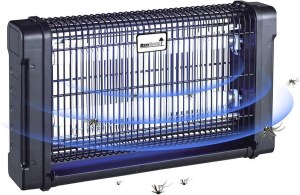 MaxxHome Lampe Anti insecte électrique (42,5 x 10,5 cm) UV (Lampe 2 x 4 W)