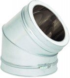 Élément coudé 45° D230 avec collier LGI