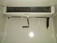 Evaporateur et porte de chambre froide