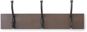 Lot de 2 Portemanteau Patère Murale en bois AmazonBasics