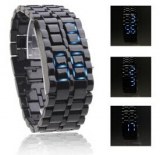 Montre LED Edition Cobra, Uni, Sans Cadran - Noire