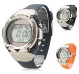 Des hommes et des femmes montre-bracelet en silicone numérique automatique