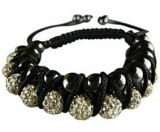 Grossiste, fournisseur et fabricant CB13/bracelet en cristal, macramé et Ematite noire...