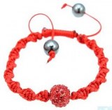 Grossiste, fournisseur et fabricant CB18/bracelet en macrame avec une boule de crystal...