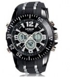 Grossiste montre chrono avec bracelet en silicone noir. etanche jusqu'a 30 metres (prix d'usine)