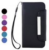 Solide étui en cuir PU Couleur avec fente pour carte pour l'iPhone 5