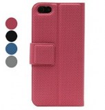Diamant grains Case en cuir PU pour iPhone 5
