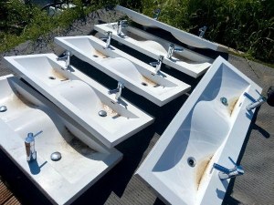 Vasques doubles en céramique