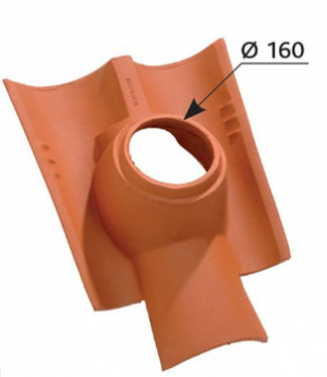 TUILE DOUILLE D100 CANAL ROUGE