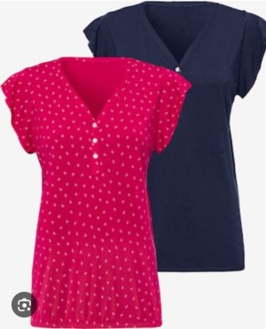 020245 Lot de t-shirts femme (2 pièces) Lascana