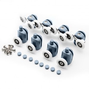 8x ROULEAUX POUR CABINE DE DOUCHE 23mm ZK-01