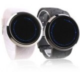 Montres LED pour Couple, Ecrans Tactiles, Bracelets en Silicone