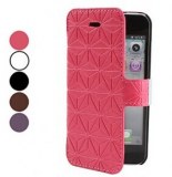 Décoratif étui en cuir PU modèle avec fente pour carte pour l'iPhone 5