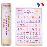 Cadeau Naissance - Affiche Mes Premières fois à Tamponner - Grand Format et Marque Fran...