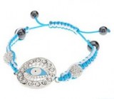 Grossiste, fournisseur et fabricant CB41/bracelet mauvaise oeil en macrame et en strass