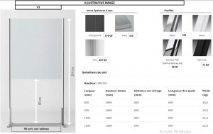 Écrans vitrés de séparation pare-postillon