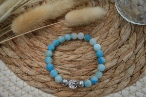 Bracelet perle femme/homme artisanal. Pierre naturelle. Fait main