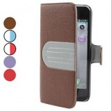 Deux tonalité étui en cuir PU Couleur avec fente pour carte pour l'iPhone 5