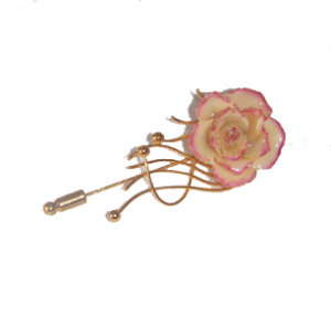 VERITABLE BOUTON DE ROSE MONT2E SUR BIJOUX